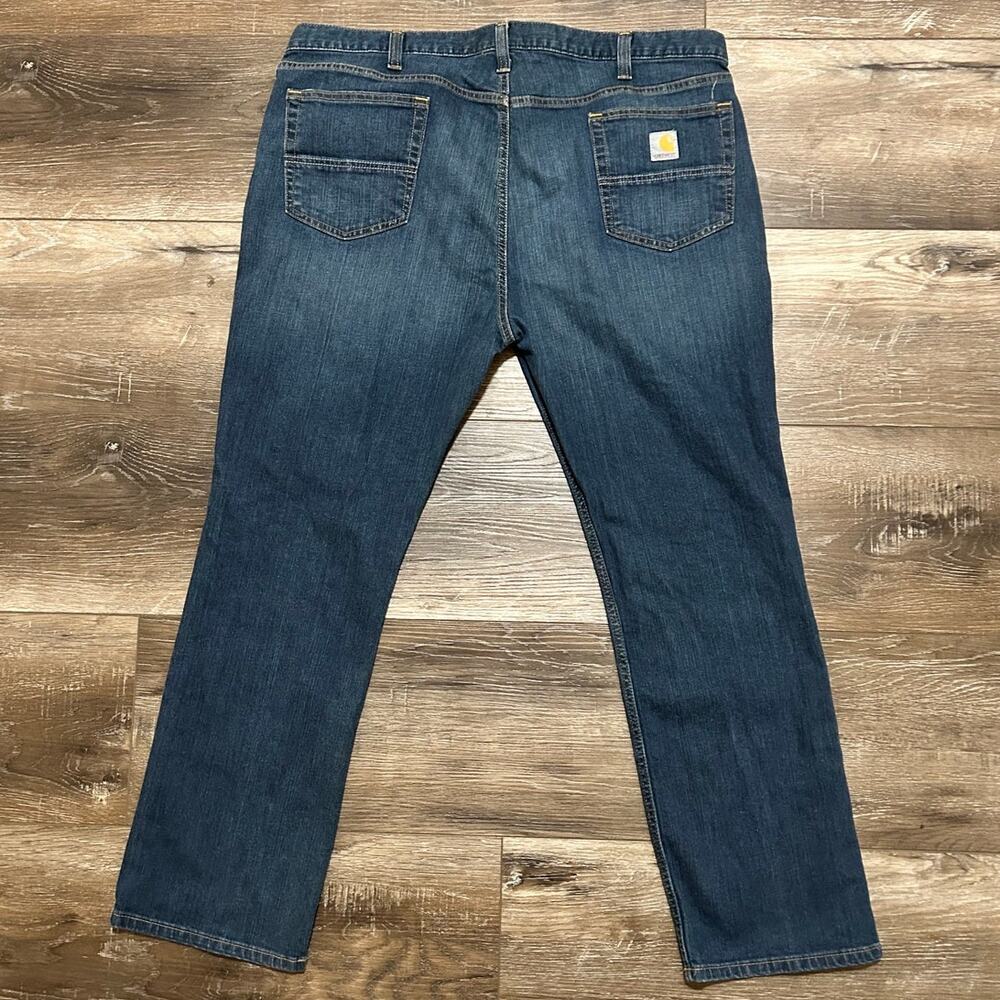 Carhartt Rugged Flex Straight Fit Jeans 42x30 Mens Dark Wash - Picture 2 of 9
